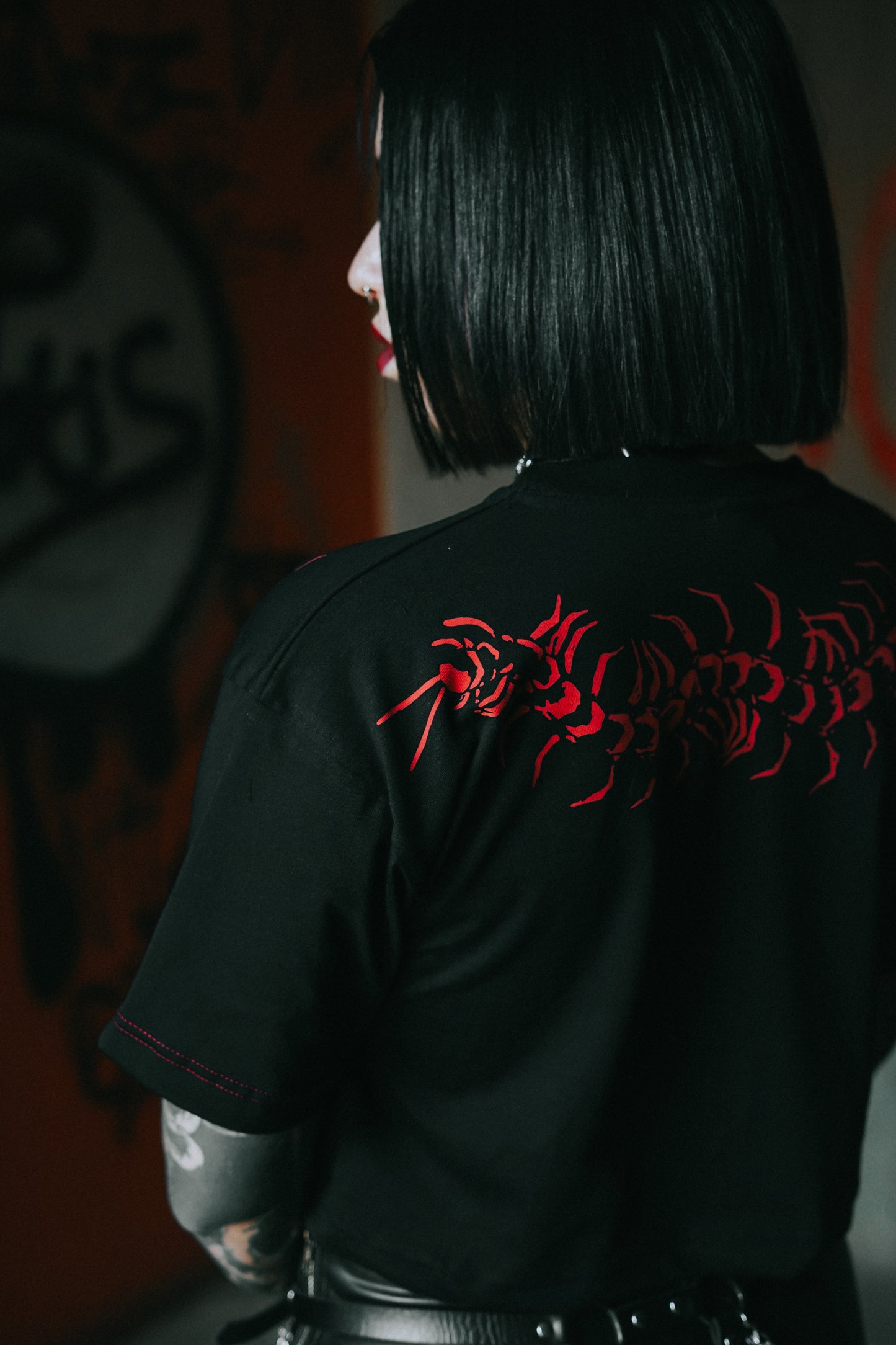Arachnet X Parizart “Under The Skin” Collab Crop Top Tee
