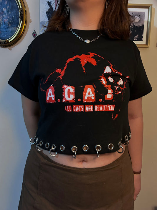 “A.C.A.B” crop top