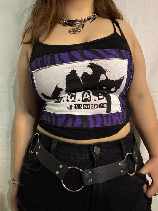 "ACAB" handmade Black Tank Top