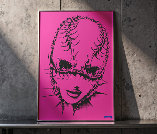 Spikes Punk Style Art Print