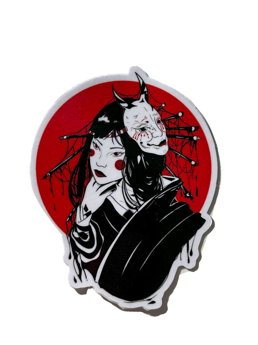 “Red Moon” Vinyl Sticker