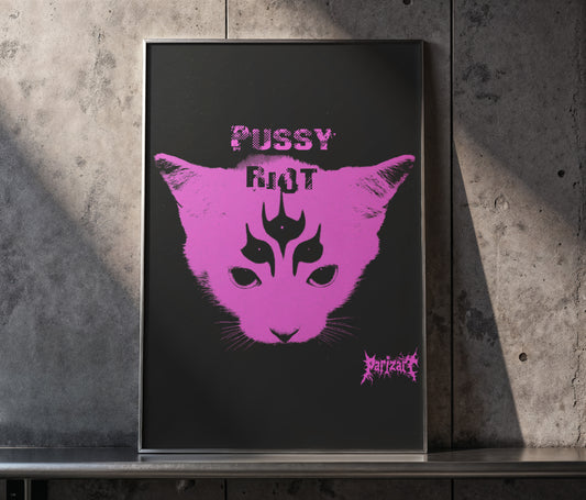 Kitty Riot Alternative Art Print