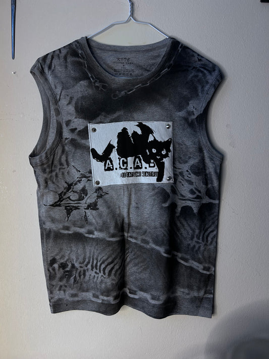 Reworked Sleeveless shirt unisex S-M (baggy)
