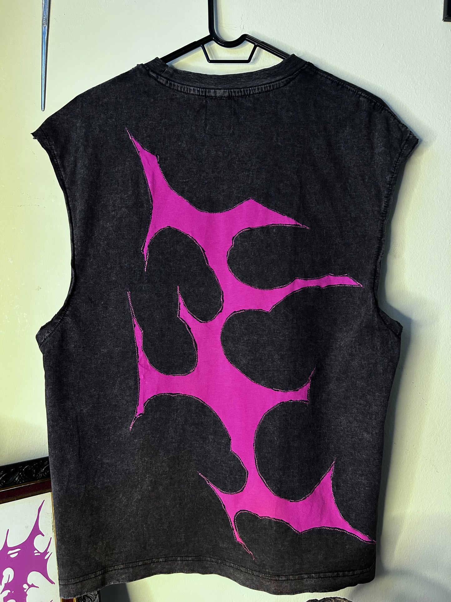Reworked sleeves top unisex Medium (baggy)