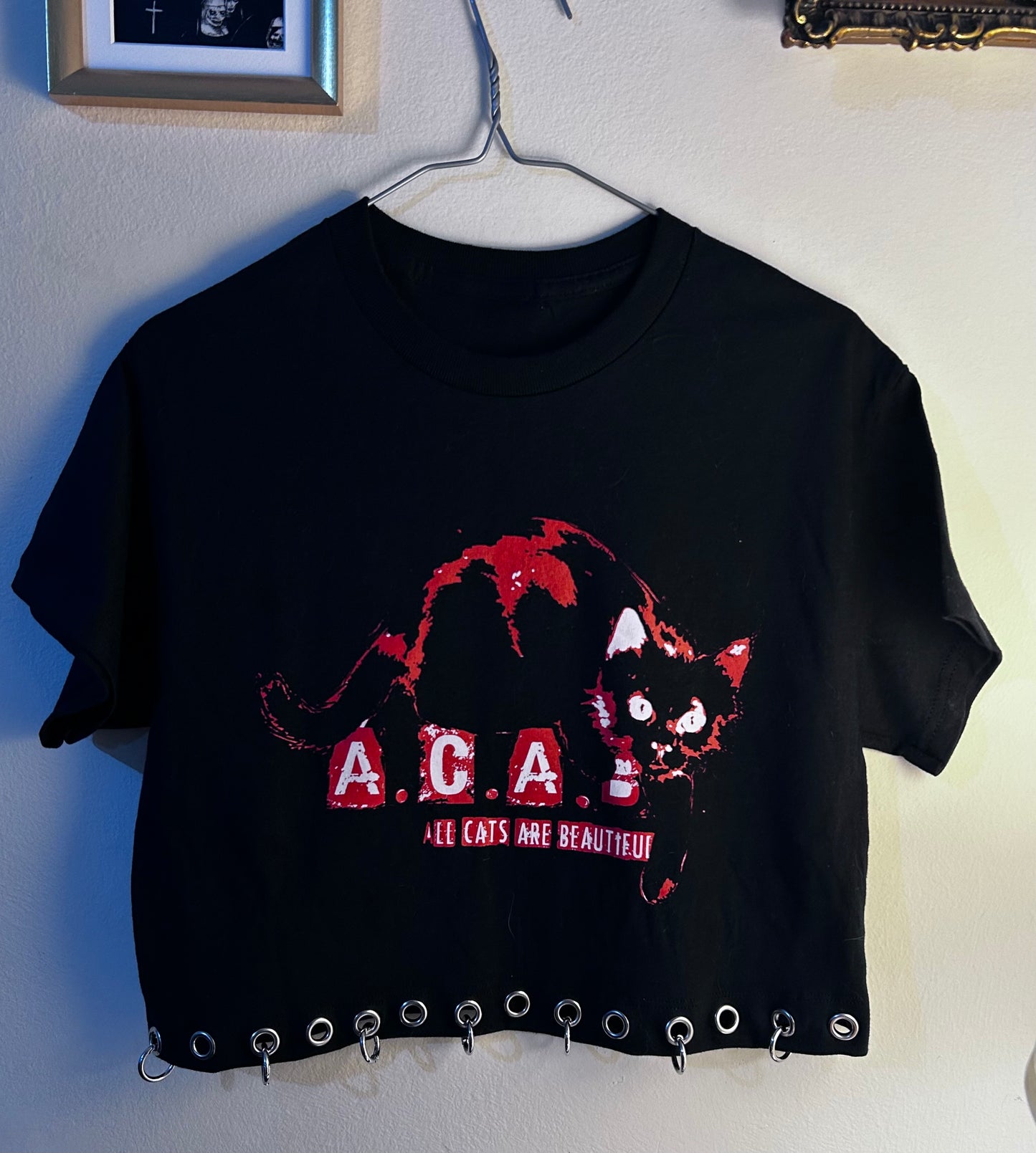 “A.C.A.B” crop top