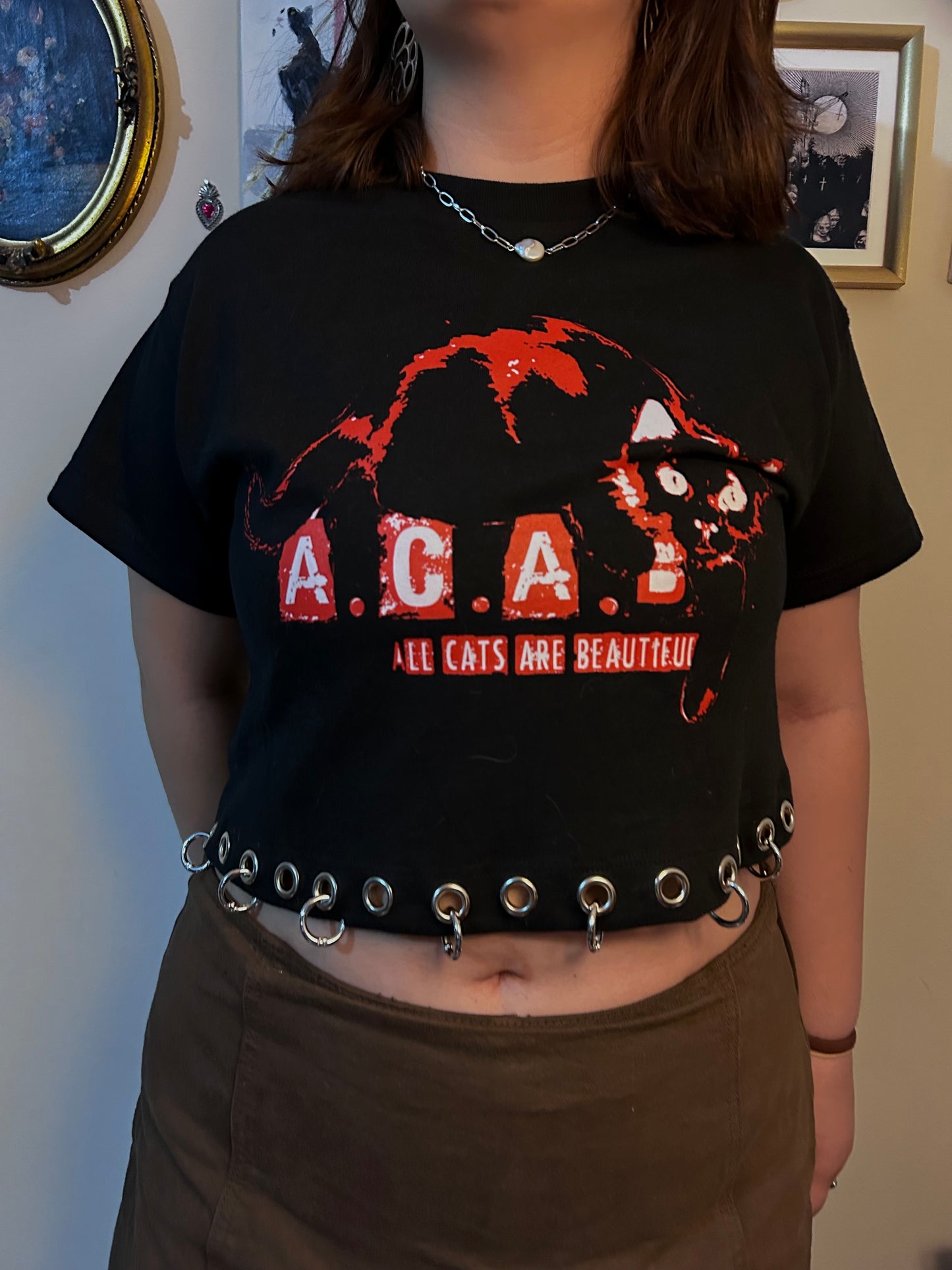 “A.C.A.B” crop top