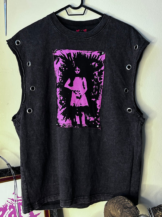 Reworked sleeves top unisex Medium (baggy)