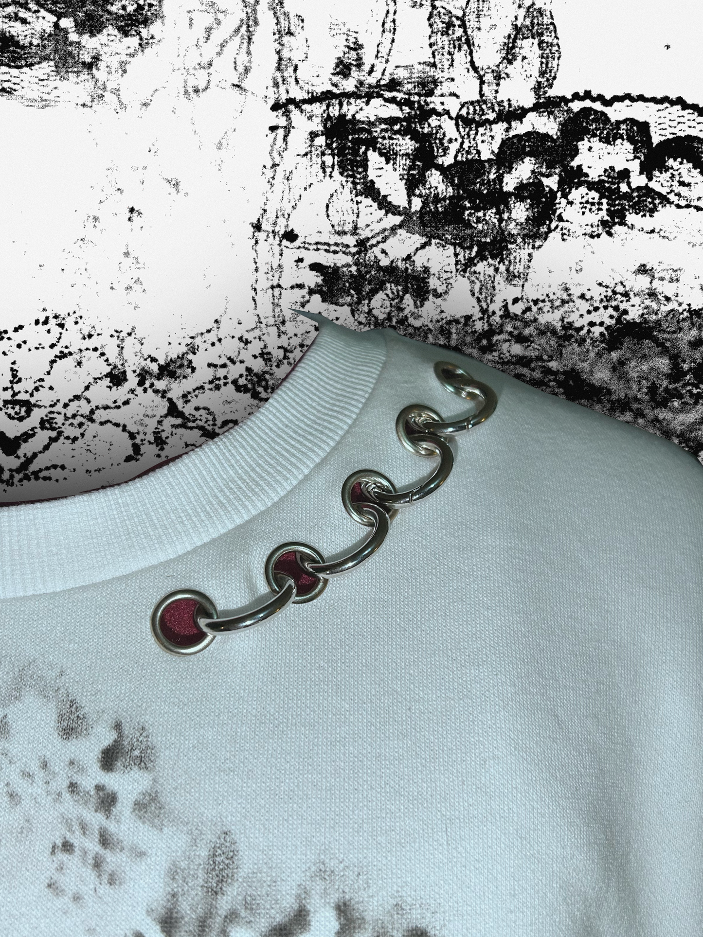 One–of–one reworked hoodie