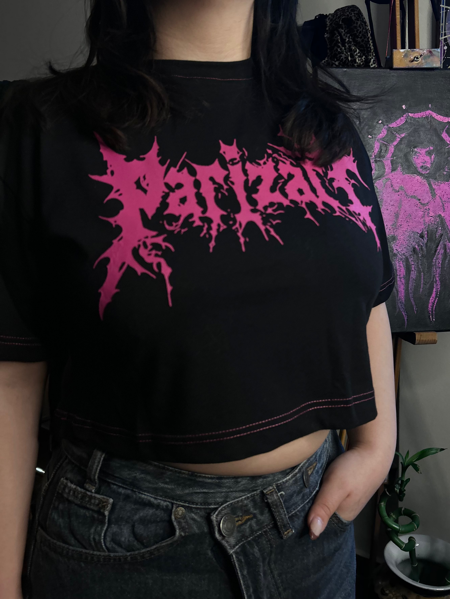 Skull Alternative Crop Top